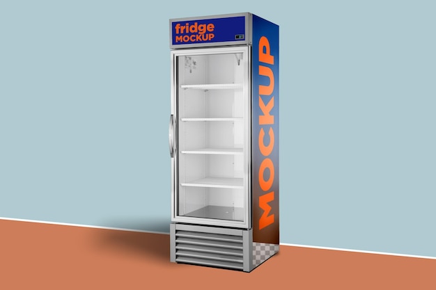 PSD display fridge mockup