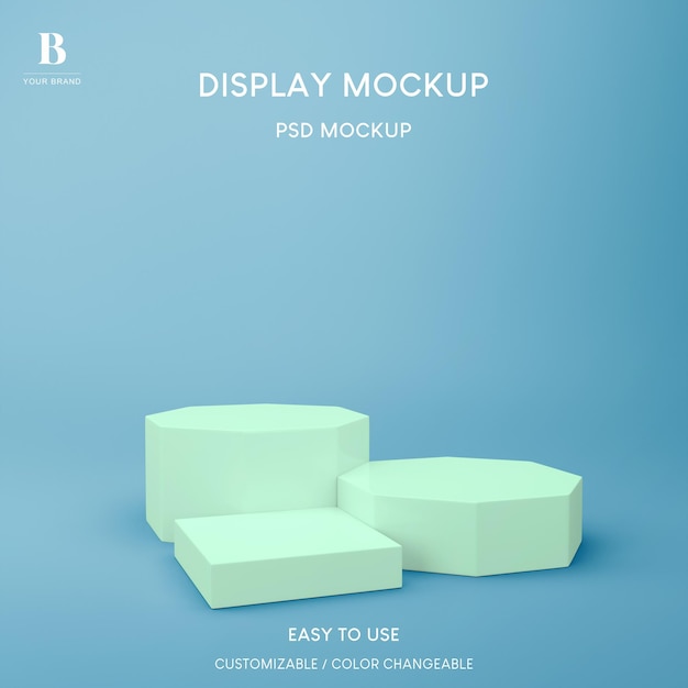 Display podium minimal for product backdrop 3d rendering