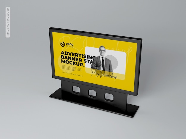 Display reclame banner mockup ontwerp