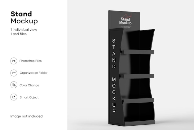 PSD mockup di visualizzazione dello stand