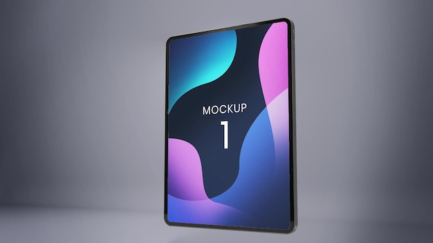 Visualizza mockup dello schermo del tablet pro