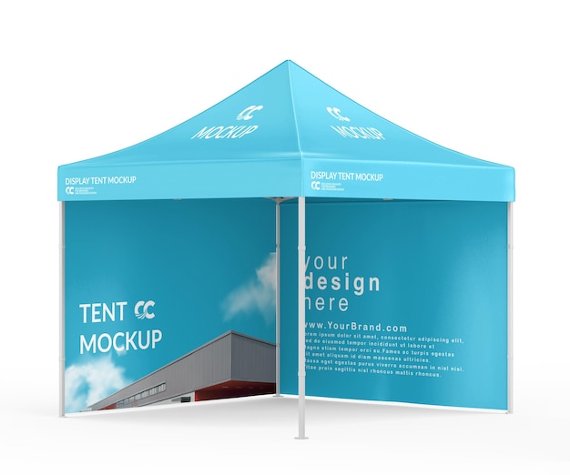 display tent mockup