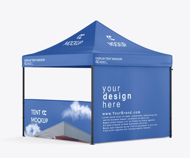 display tent mockup