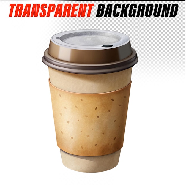 PSD disposable coffee cup