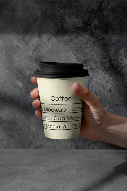 PSD disposable cup mockup for take away