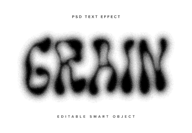 Dissolving Grain Text Effect Mockup