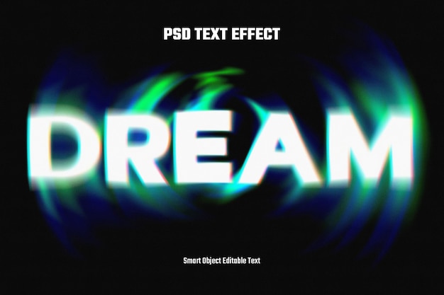 PSD distort text effect