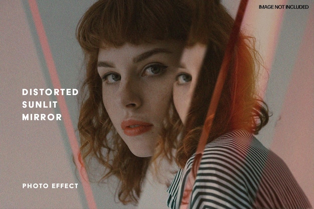 distorted prism mirror photo effect