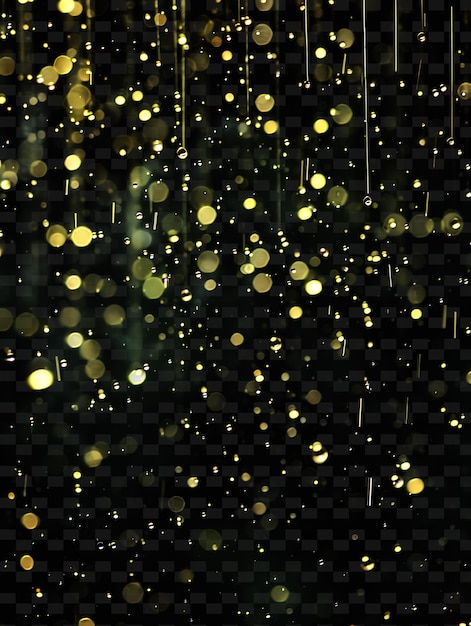 PSD distributed shimmering celestial rain with delicate fog and png neon light effect y2k collection