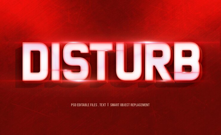 PSD disturb text effect