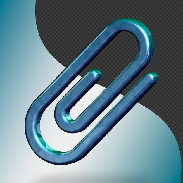 PSD dit is een prachtig ontworpen 3d paperclip met een prachtig kleurenpalet dat overal gebruikt kan worden