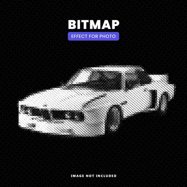 Dithered bitmap photo effect