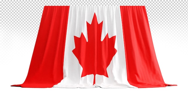 PSD Разнообразие сияет на 3d-флагах канады. культура, история, объединяющие события. делитесь гордостью.