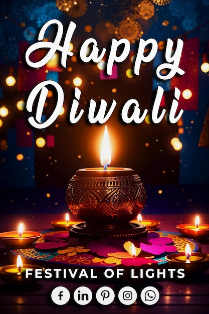 diwali-achtergrondverlichting