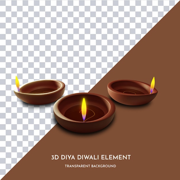 PSD diwali diye element stylu 3d