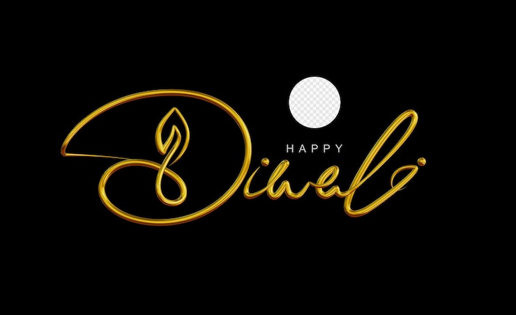 PSD diwali festival 3d rendered social media template in transparent background