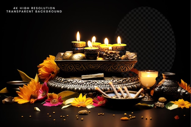 PSD diwali joy in illustrations backgrounds and festive templates for cards diya's rangolis and png