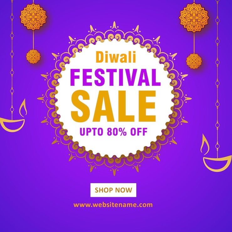PSD diwali sale poster design diwali post design social media post design