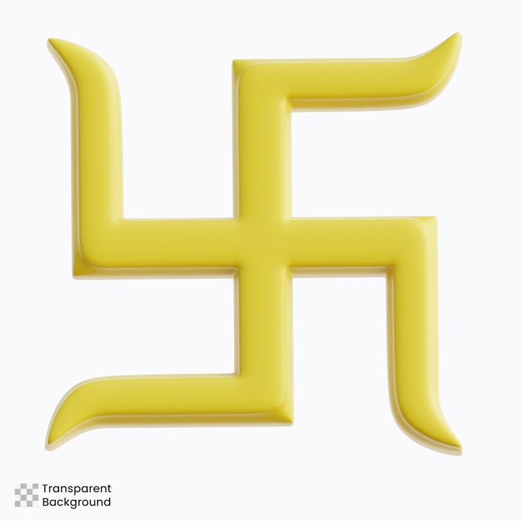 PSD diwali swastika 3d illustration