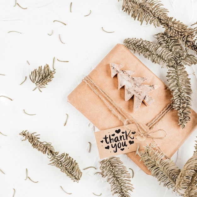 diy present box mockup