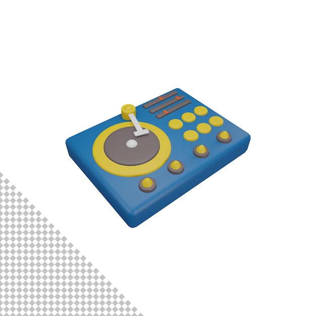 PSD dj 3d illustratie