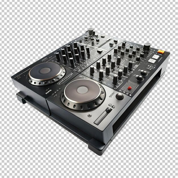 Dj mixer op doorzichtige achtergrond