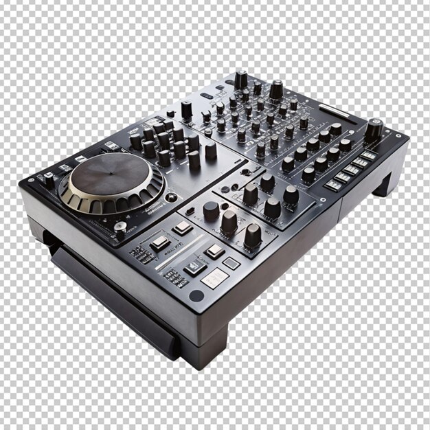 Dj mixer op doorzichtige achtergrond