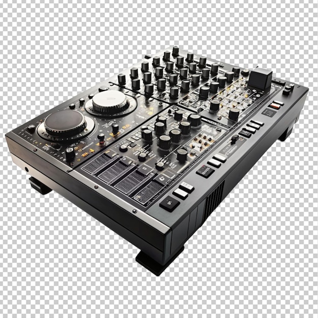 Dj mixer su sfondo trasparente