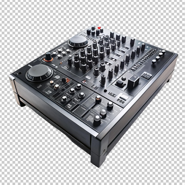 Dj mixer su sfondo trasparente