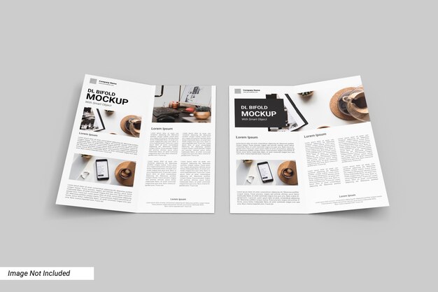 Dl bifold brochure mockup