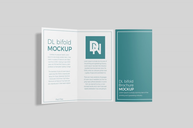 Dl bifold brochure mockup