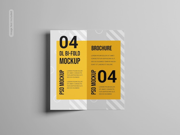 Mockup di brochure bifold dl