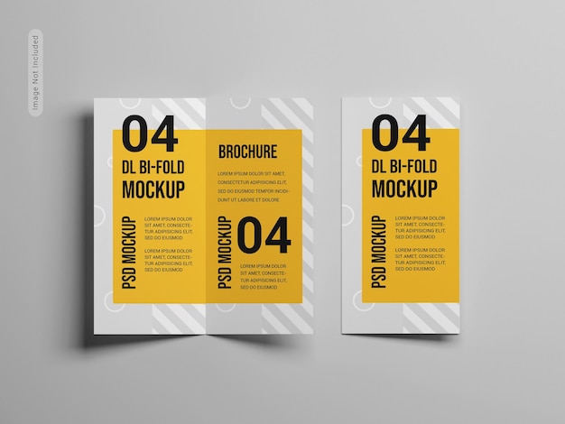 Dl bifold brochure mockup