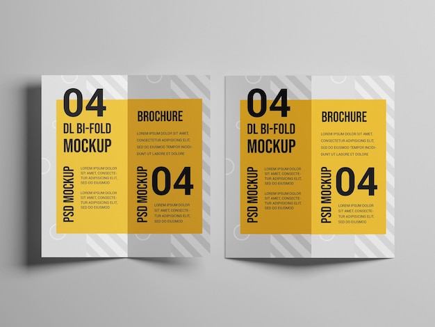 Dl bifold brochure mockup