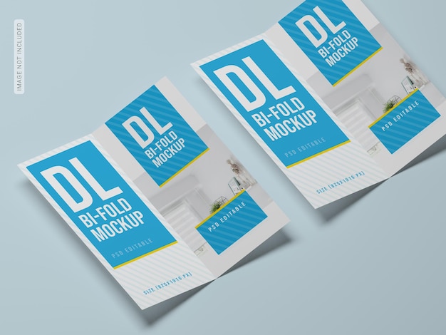 Dl bifold brochure mockup