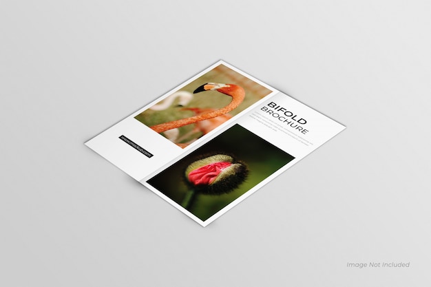 Mockup di brochure bifold dl