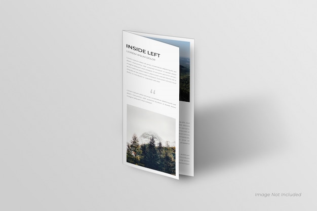 Mockup di brochure bifold dl