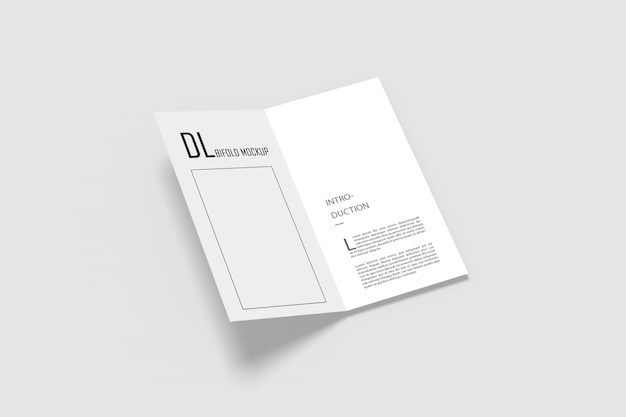 PSD dl bifold mockups