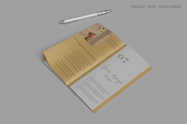 Dl brochure magazine mockup