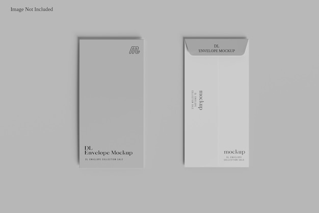 PSD dl envelope mockup