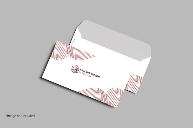 PSD dl envelope mockup