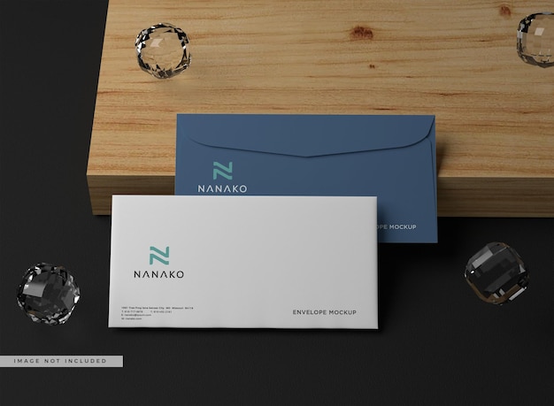 PSD dl envelope paper mockup