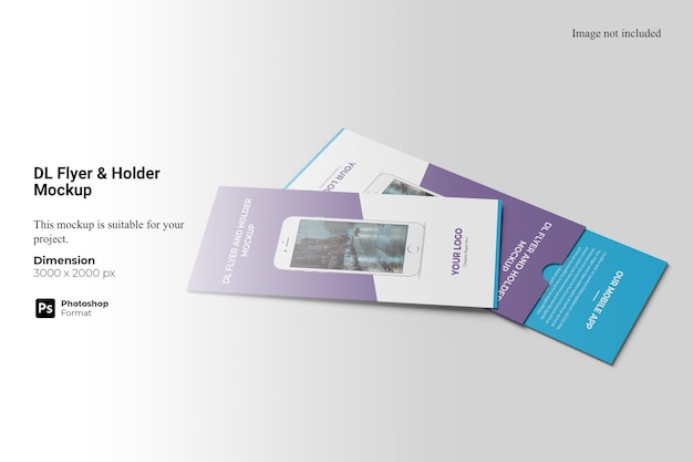 DL Flyer Houder Mockup