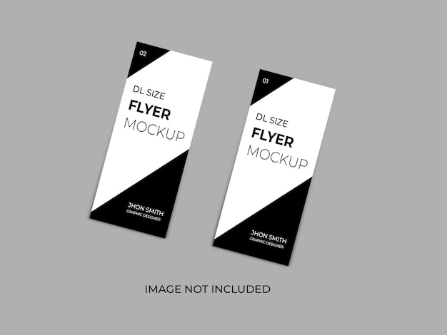 dl flyer mockup psd template