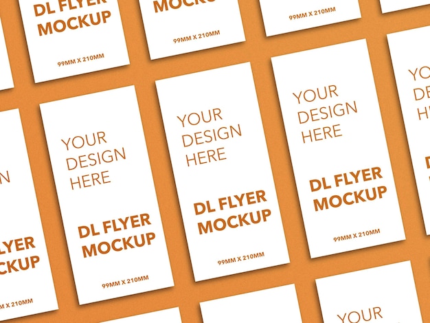 Dl flyer mockup psd