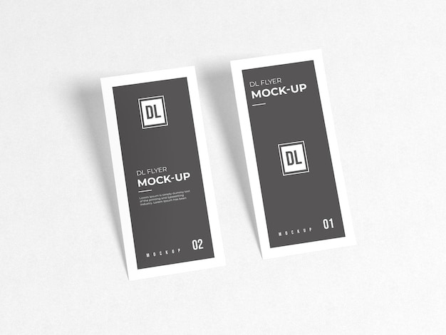 dl flyer mockup template