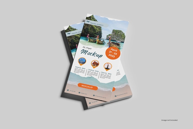 dl flyer psd mockup