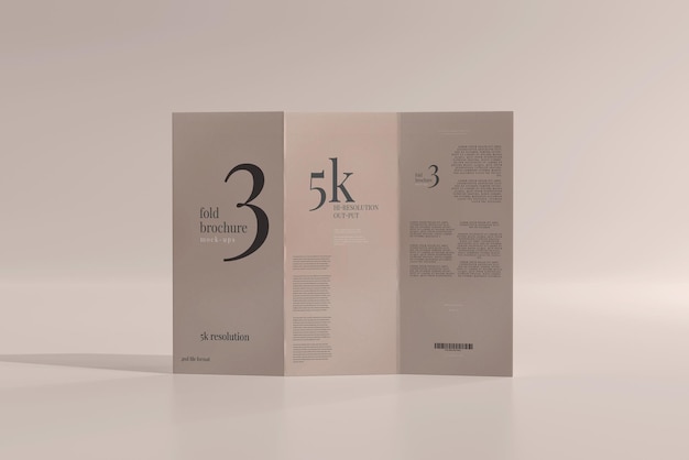 DL-formaat TriFold-brochuremodel