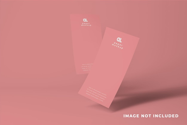 PSD dl poster mockup-ontwerp