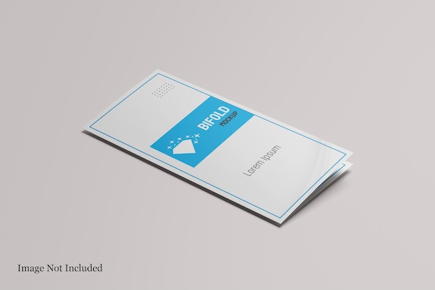 Mockup bi-fold di dimensioni dl